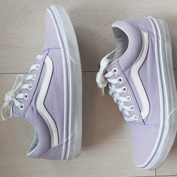 Lilac Purple Old Skool Vans US M6/W7.5 EUC - Picture 1 of 12